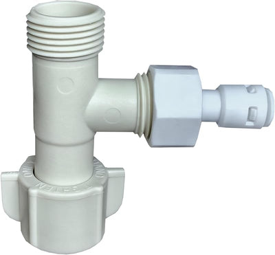 Adaptador T plástico para bidé válvula 3 vías 7/8x7/8x1/2
