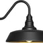 Luz granero exterior cuello ganso 24" sensor anochecer