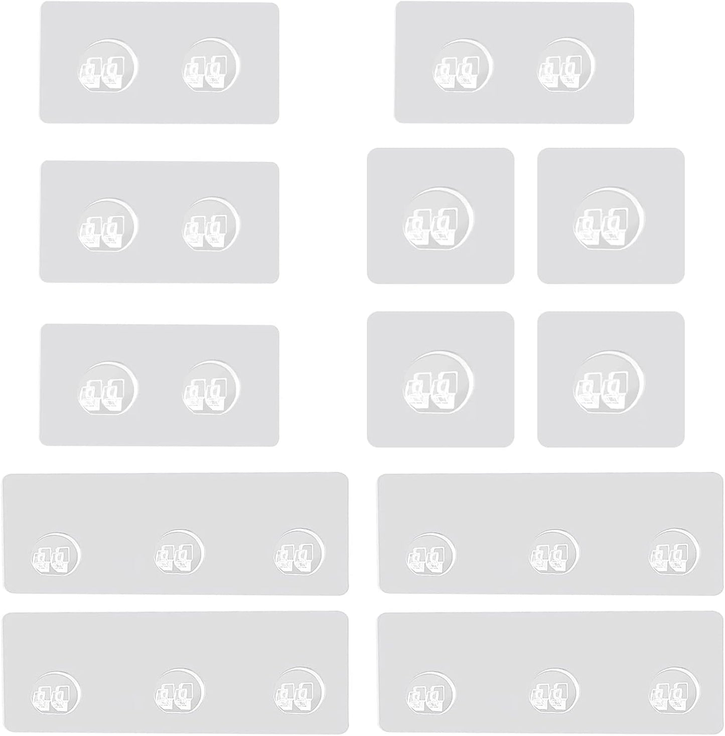 12 Ganchos Adhesivos para Pared Estantes Ducha Sin Perforar