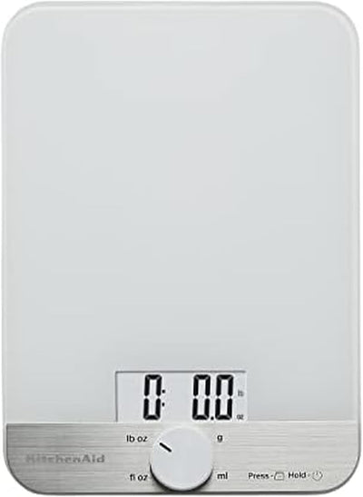 Báscula digital cocina vidrio 11lb color blanco