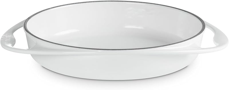 Plato tarta Tatin hierro fundido esmaltado 2qt Blanco