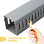 Canaleta cables 95pulg estructura presión cubierta gris