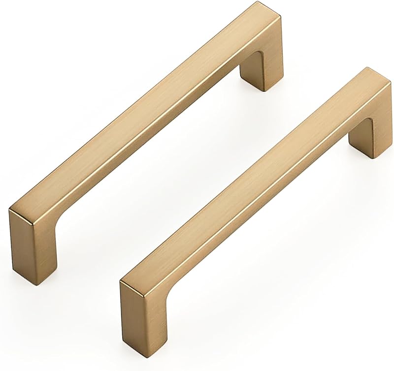 20 Manijas Cocina 3-3/4" Bronce Champán con Tornillos
