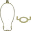 Kit soporte arpa lámpara desmontable dorado