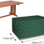 Mantel rectangular resistente 67x37x28pulg verde