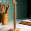 Soporte toallas papel madera encimera base antiderrap