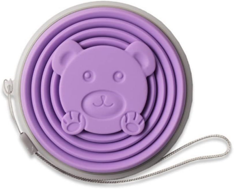Taza viaje silicona expandible 9.2oz con tapa para camping