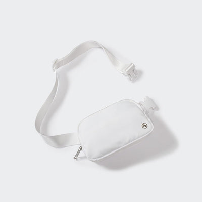 Bolsa cintura mujer moda correa ajustable blanco