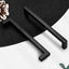 6 Manijas Negro Mate para Gabinetes 7.559in Acero Inox