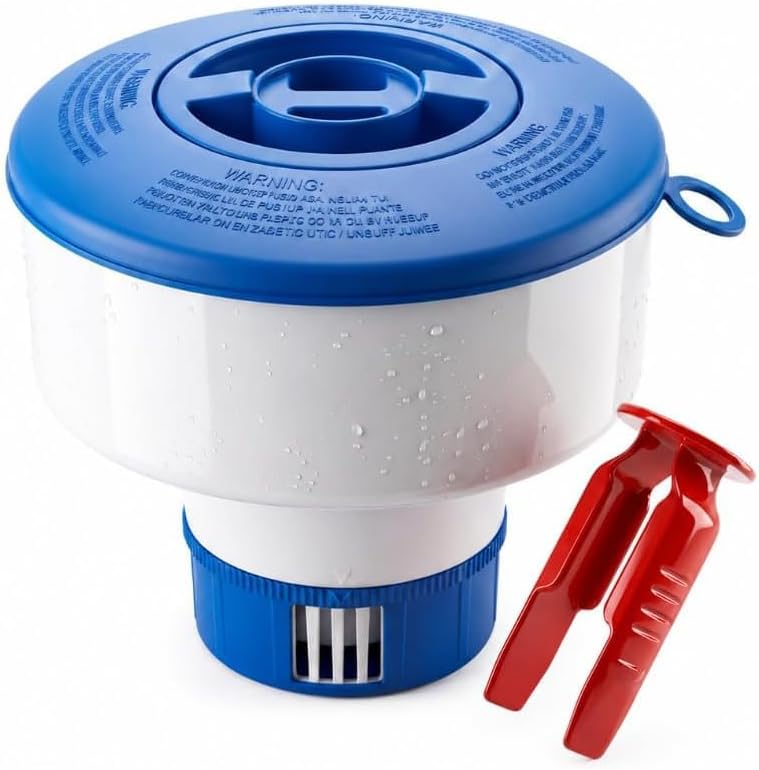 Flotador cloro 7" abrazadera ajustable piscina