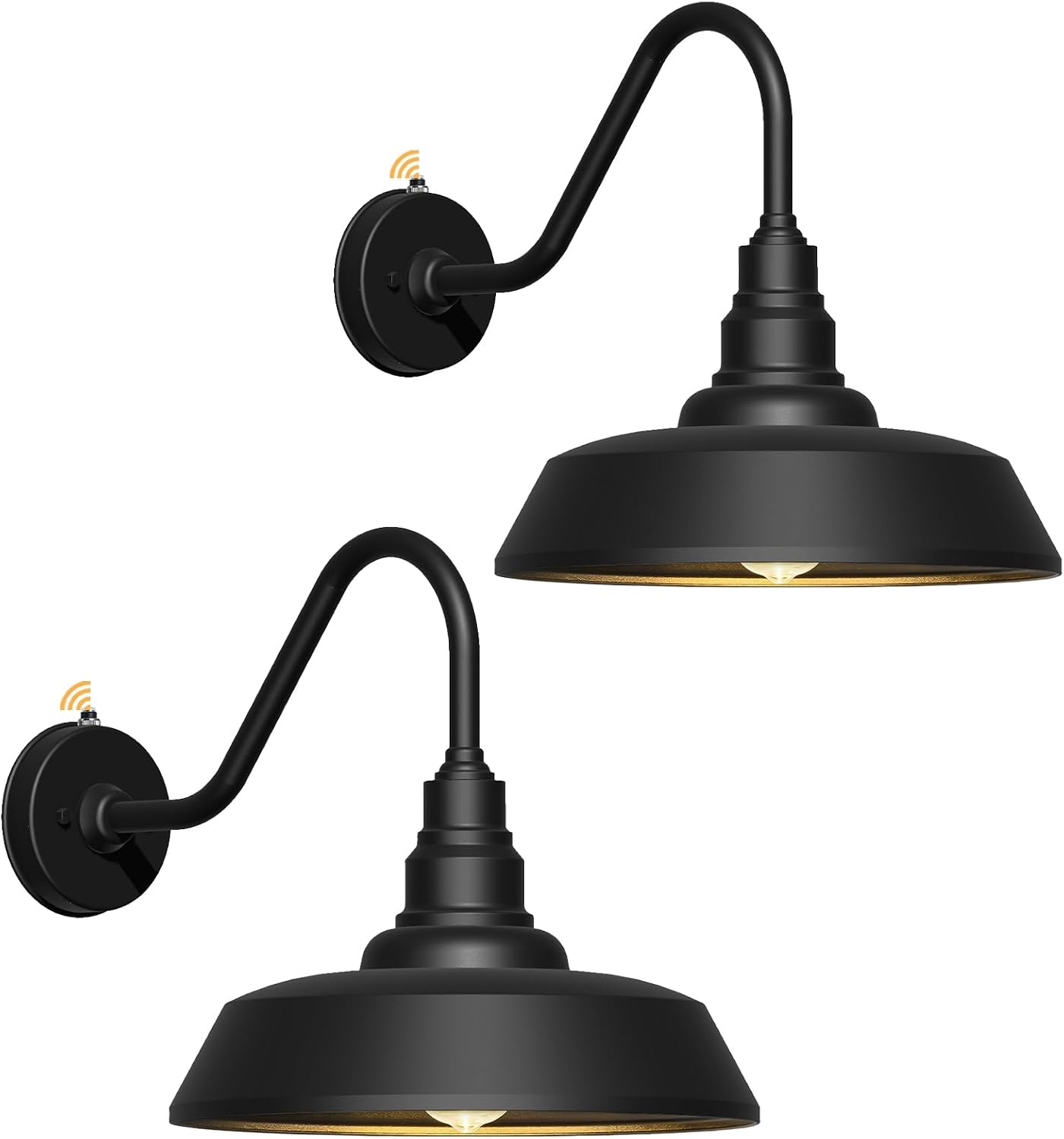 Luz granero cuello ganso 15pulg exterior pack 2