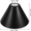 Pantalla lámpara colgante hierro negro minimalista