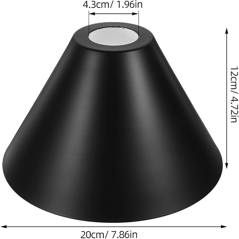 Pantalla lámpara colgante hierro negro minimalista