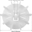 Hoja ventilador motor 5pulg plástico blanco 10 paletas
