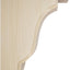 Soporte madera caucho 5 1/4x5x7 1/2 pulg