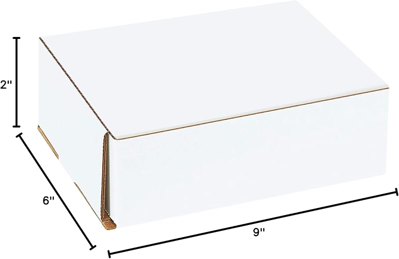 Cajas envío 9x6x2pulg pack 50 cajas cartón corrugado