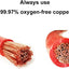 Cables batería 4 AWG cobre 2pies con terminales 3/8