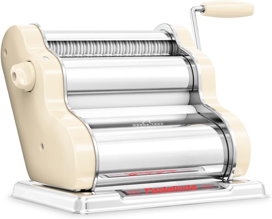 Máquina pasta acero inox 7.9pulg 9 posiciones grosor