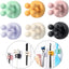Soportes silicona para cepillos dientes 6 pzas pared