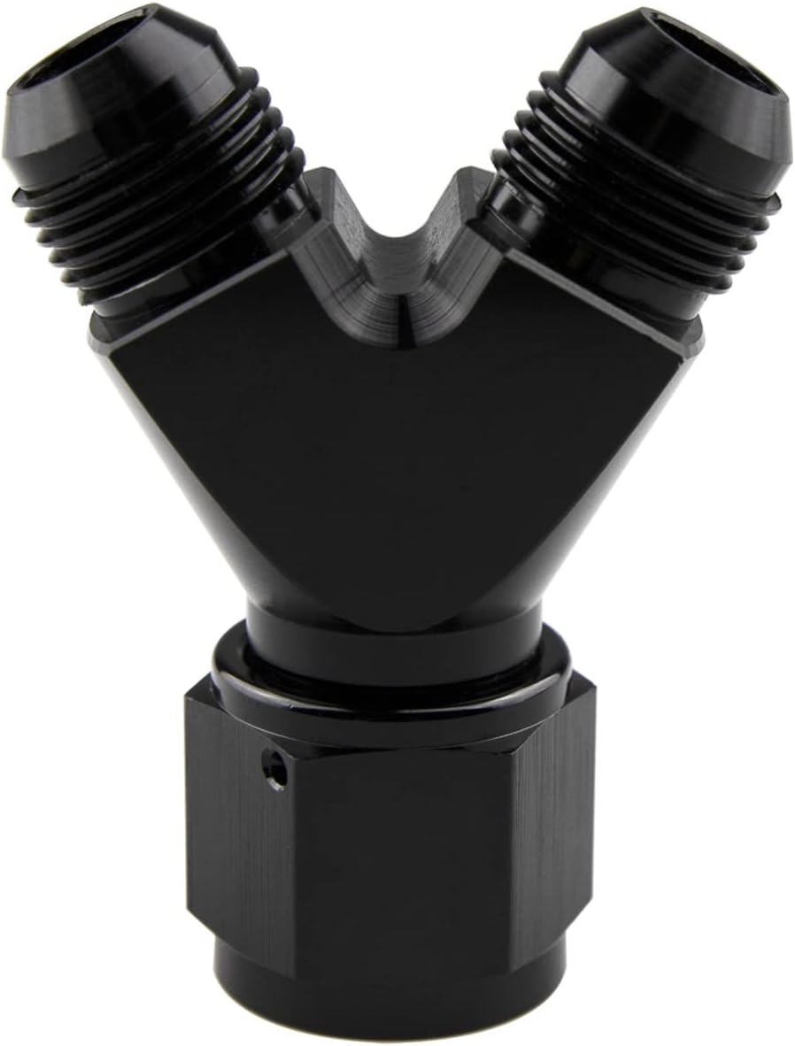 Conector adaptador manguera aluminio negro