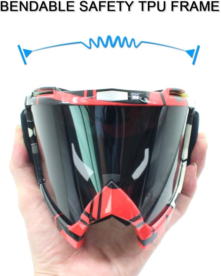 Gafas motocicleta UV400 resistentes viento polvo