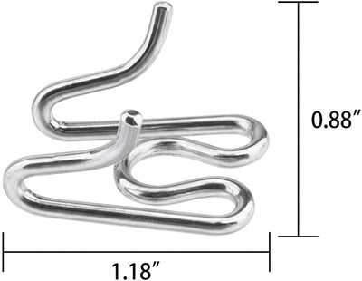 8 Eslabones Adicionales Acero Inox Plata para Collar Entrenamiento