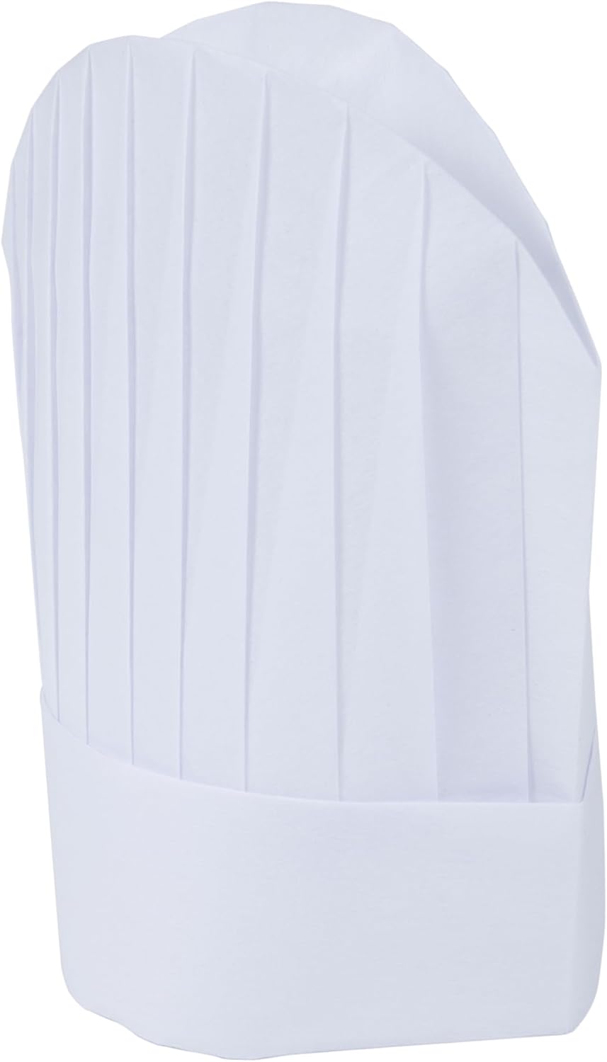 Toque chef ovalado no tejido 9pulg blanco pack 10