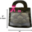 Bolsa para galletas y dulces color negro y rosa