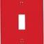 Placa pared interruptor palanca 1 gang nylon termoplástico rojo