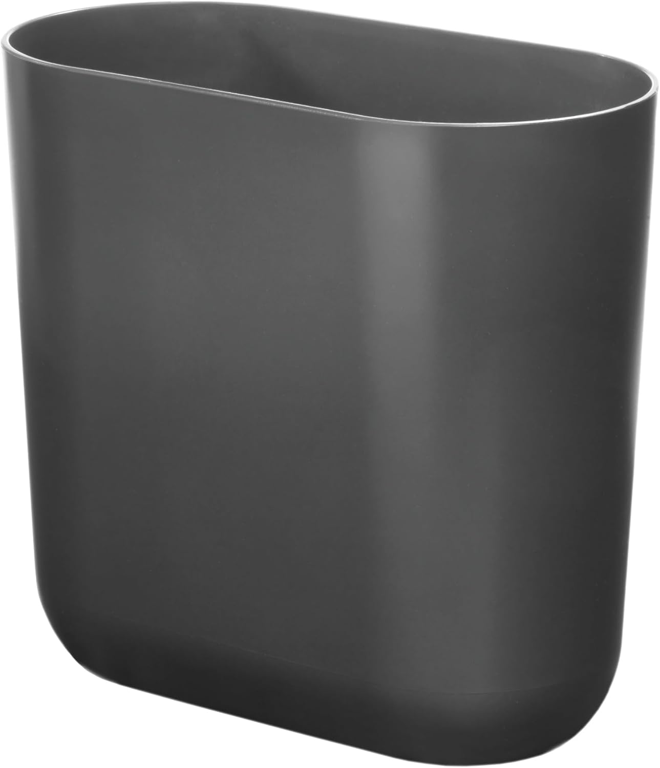 Cubo basura plástico delgado baño dormitorio oficina gris