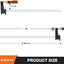 4 Abrazaderas Barra 18" Madera 600lb Ajustables