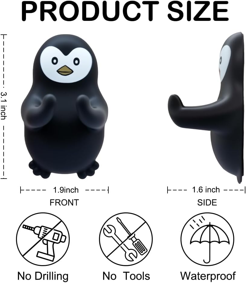 Soporte silicona afeitadora pingüino para ducha