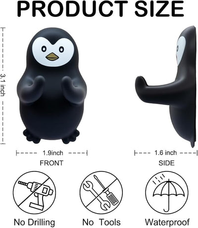 Soporte silicona afeitadora pingüino para ducha
