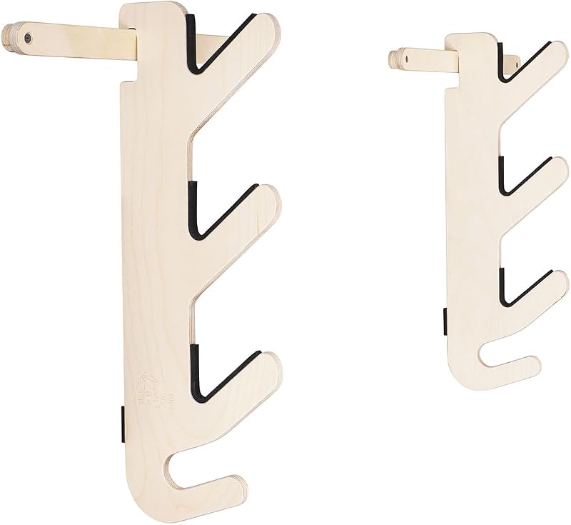 Estante esquí madera abedul The Hallsteiner 2 o 3 pares