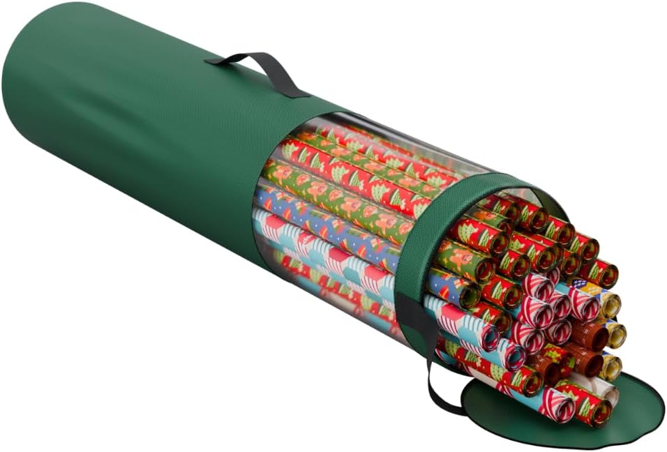 Bolsa organizadora papel regalo 24 rollos 40" poliéster
