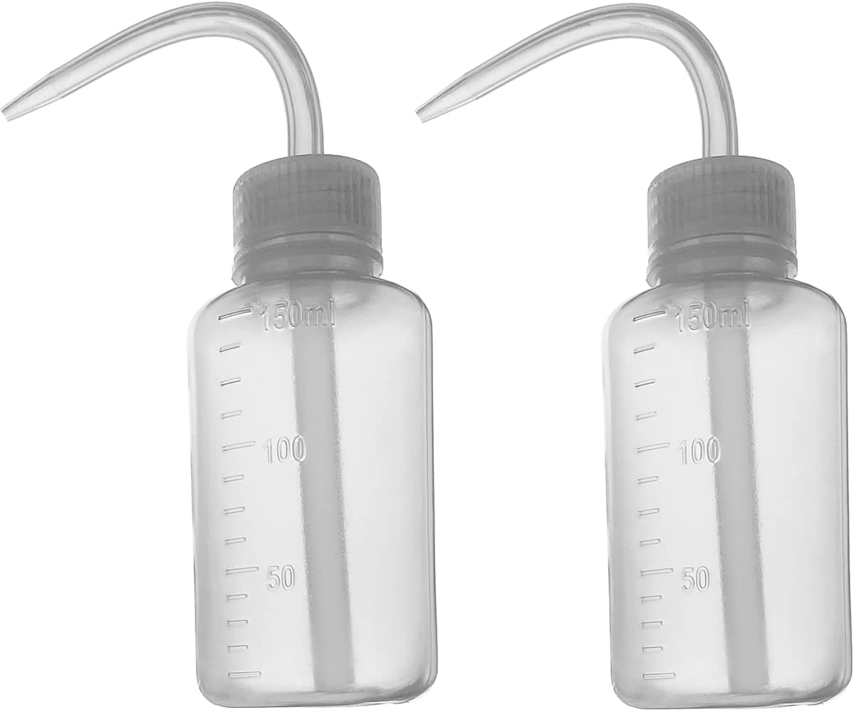 Botella lavado 5.1oz y 5oz boca estrecha sin derrames