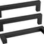 30 Manijas Acero Inox 5" Negro Mate para Cajones Cocina