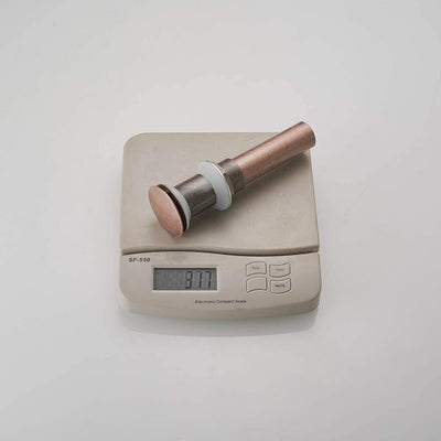 Grifo baño 15/8pulg tapón drenaje cobre empuje sellado