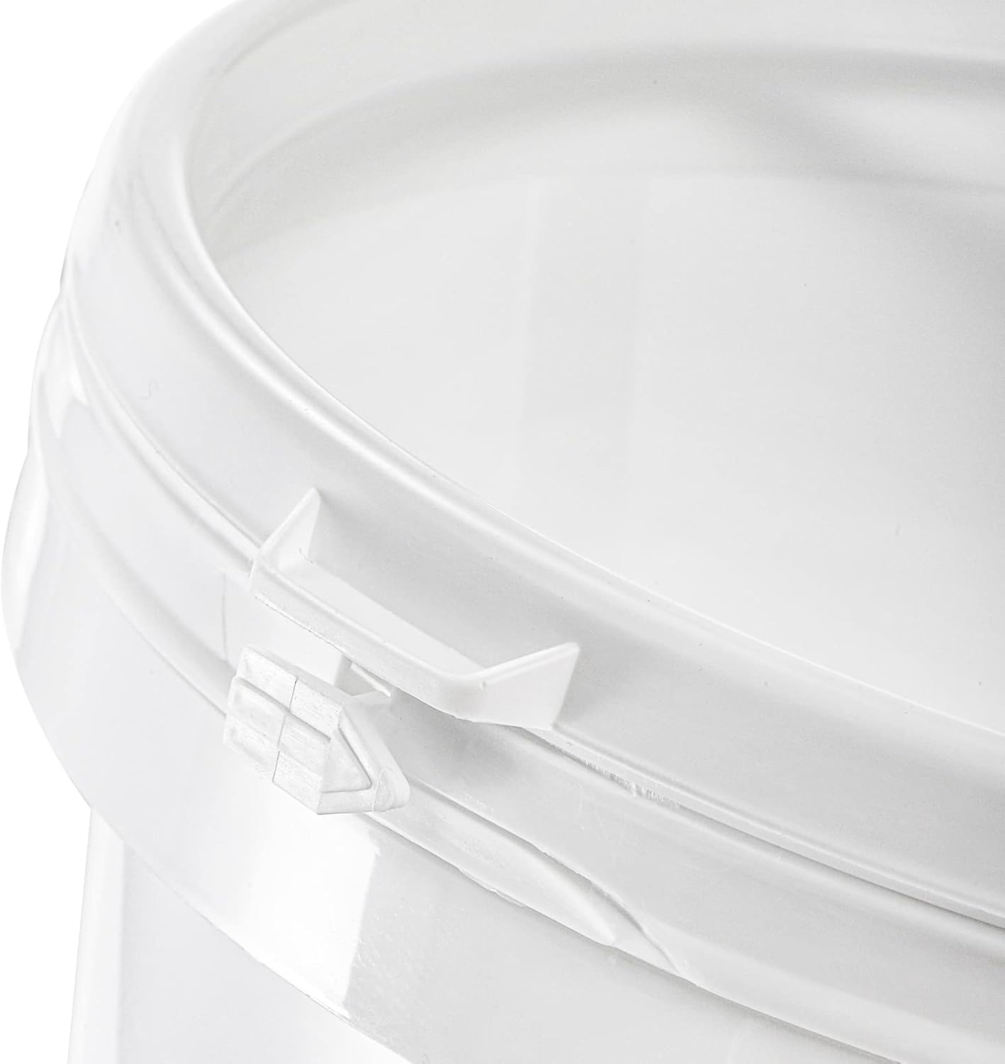 8 Pzas Tinas Plástico Helado 80oz Tapa Cubo Blanco