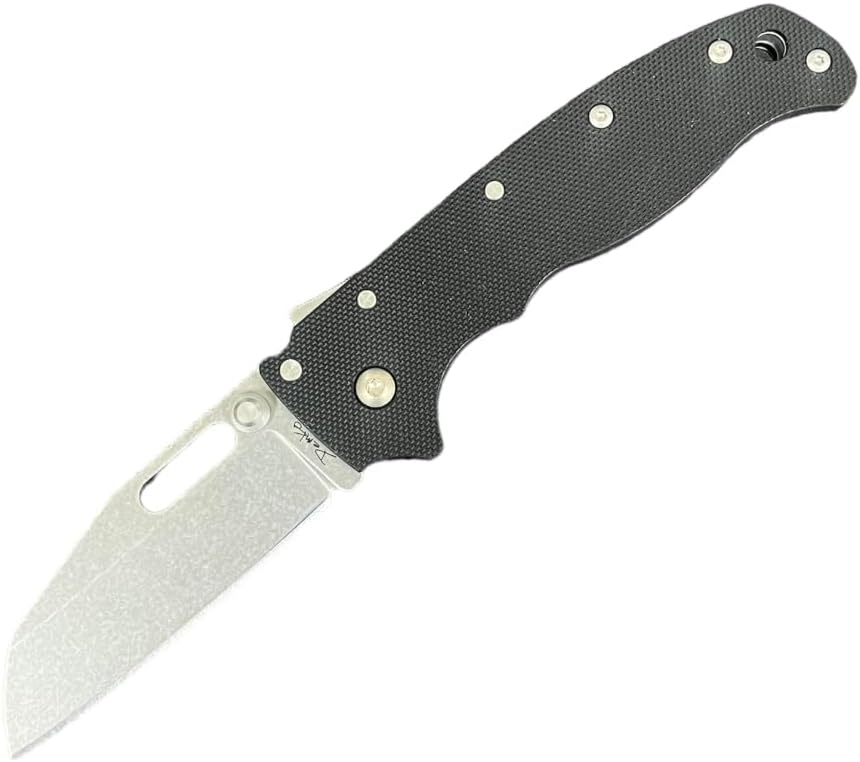 Cuchillo plegable D2 mango flipper G10 negro