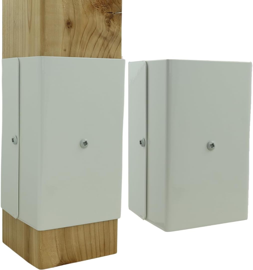 Protector poste acero galvanizado 6x6x6 con tornillos