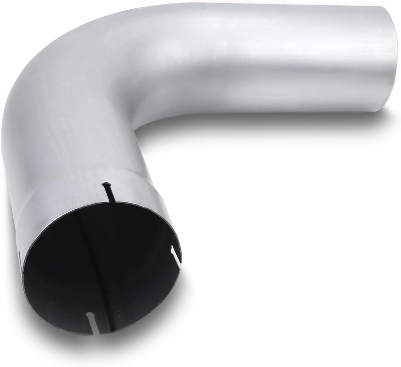 Codo escape 90 grados 5" acero aluminizado