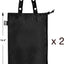 2 Pzas Bolsas Basura Impermeables para Auto con Cordón Negro