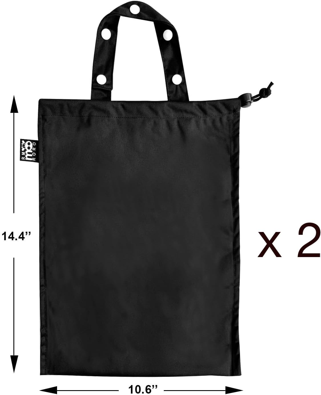 2 Pzas Bolsas Basura Impermeables para Auto con Cordón Negro