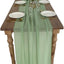Mesa Camino Gasa Verde Salvia 29x120pulg Transparente