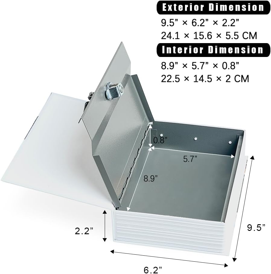 Caja fuerte libro diversión con cerradura combinación azul