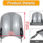 Parabrisas Royal Enfield GT 650 18-23 Gris poli 0.157" acero