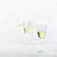 Vaso cristal 10oz color vino blanco set 4 transparente