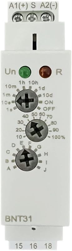 Relé temporizador multifunción BNT31 12v-240v riel DIN
