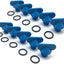Kit tapones drenaje motor colector azul nailon 10 Uds
